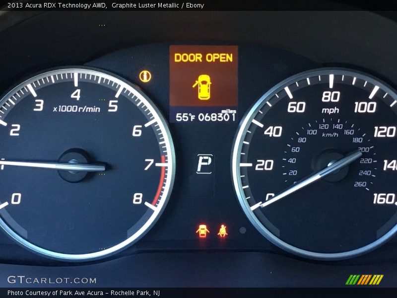 Graphite Luster Metallic / Ebony 2013 Acura RDX Technology AWD