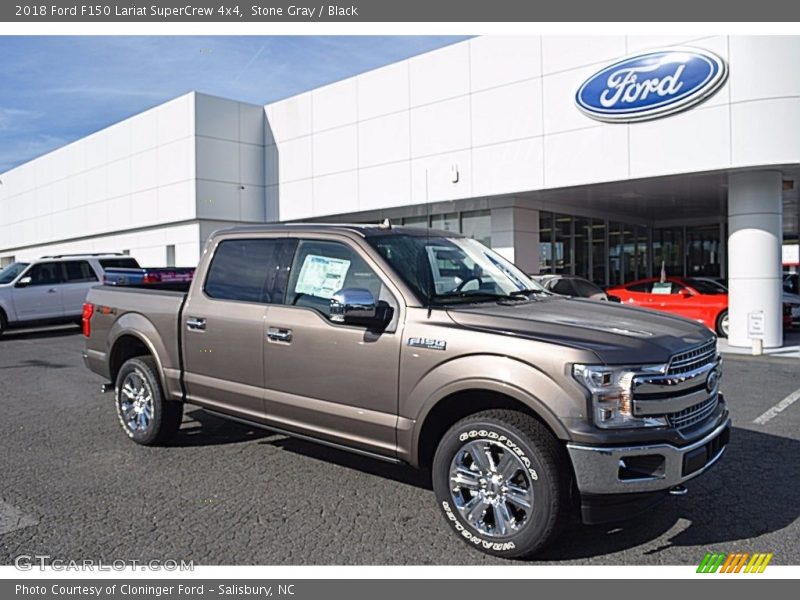 Stone Gray / Black 2018 Ford F150 Lariat SuperCrew 4x4