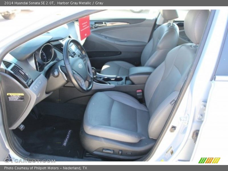 Harbor Gray Metallic / Gray 2014 Hyundai Sonata SE 2.0T