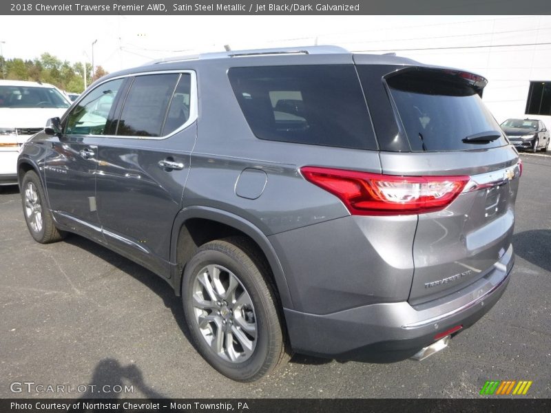 Satin Steel Metallic / Jet Black/Dark Galvanized 2018 Chevrolet Traverse Premier AWD