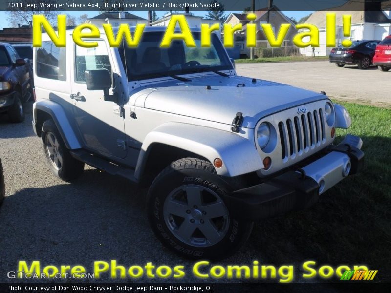 Bright Silver Metallic / Black/Dark Saddle 2011 Jeep Wrangler Sahara 4x4