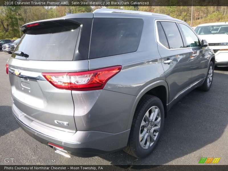 Satin Steel Metallic / Jet Black/Dark Galvanized 2018 Chevrolet Traverse Premier AWD