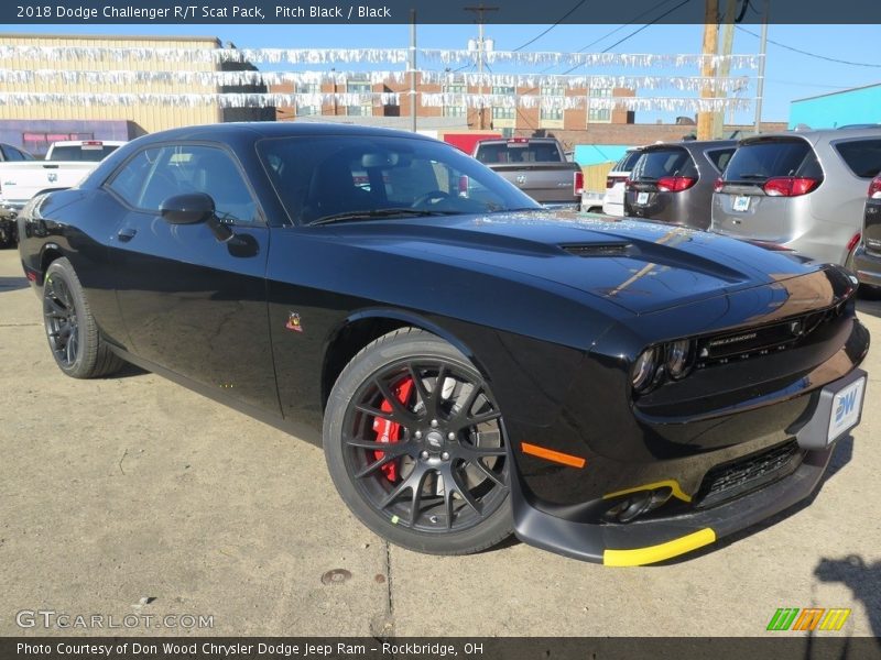 Pitch Black / Black 2018 Dodge Challenger R/T Scat Pack