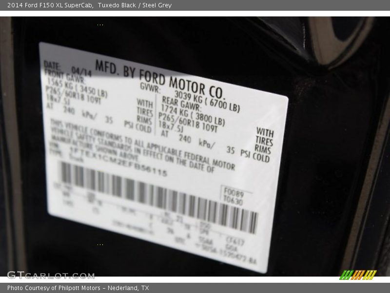 Tuxedo Black / Steel Grey 2014 Ford F150 XL SuperCab