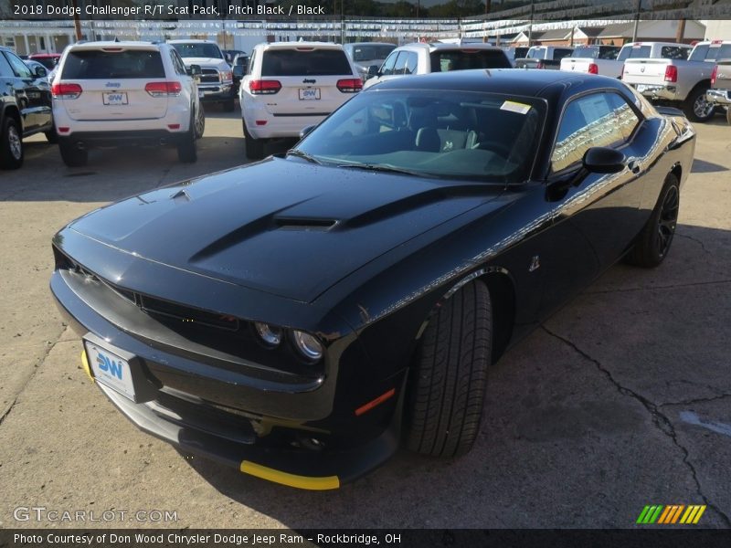 Pitch Black / Black 2018 Dodge Challenger R/T Scat Pack