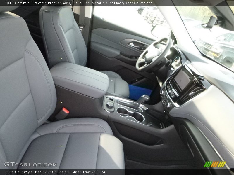 Satin Steel Metallic / Jet Black/Dark Galvanized 2018 Chevrolet Traverse Premier AWD