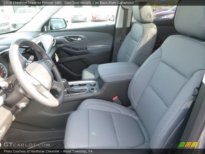 Satin Steel Metallic / Jet Black/Dark Galvanized 2018 Chevrolet Traverse Premier AWD