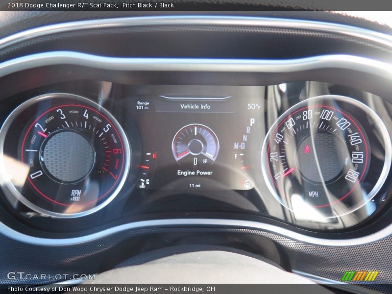 Pitch Black / Black 2018 Dodge Challenger R/T Scat Pack