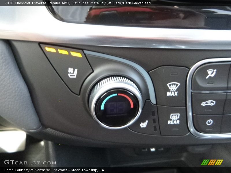 Satin Steel Metallic / Jet Black/Dark Galvanized 2018 Chevrolet Traverse Premier AWD
