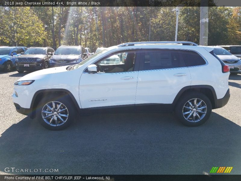 Bright White / Black 2018 Jeep Cherokee Limited 4x4