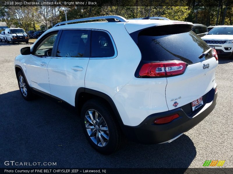 Bright White / Black 2018 Jeep Cherokee Limited 4x4