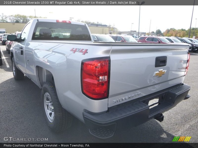 Silver Ice Metallic / Dark Ash/Jet Black 2018 Chevrolet Silverado 1500 WT Regular Cab 4x4