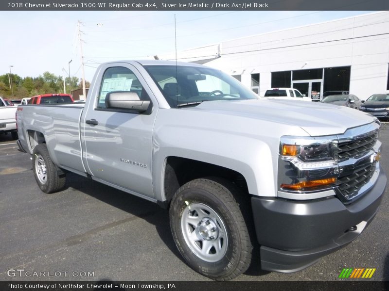 Silver Ice Metallic / Dark Ash/Jet Black 2018 Chevrolet Silverado 1500 WT Regular Cab 4x4