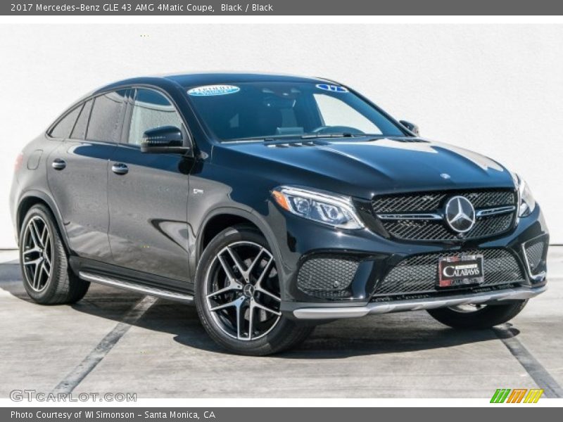 Black / Black 2017 Mercedes-Benz GLE 43 AMG 4Matic Coupe