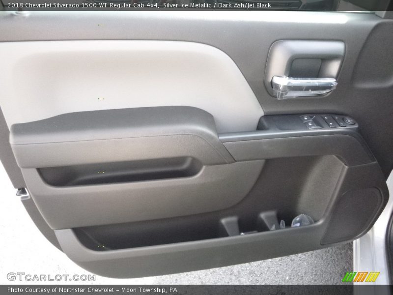 Silver Ice Metallic / Dark Ash/Jet Black 2018 Chevrolet Silverado 1500 WT Regular Cab 4x4