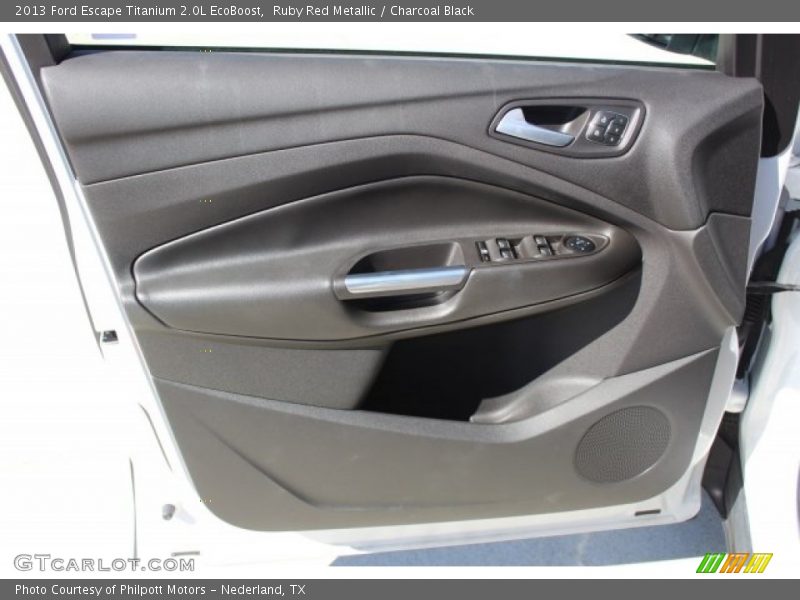 Ruby Red Metallic / Charcoal Black 2013 Ford Escape Titanium 2.0L EcoBoost