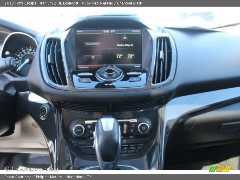 Ruby Red Metallic / Charcoal Black 2013 Ford Escape Titanium 2.0L EcoBoost