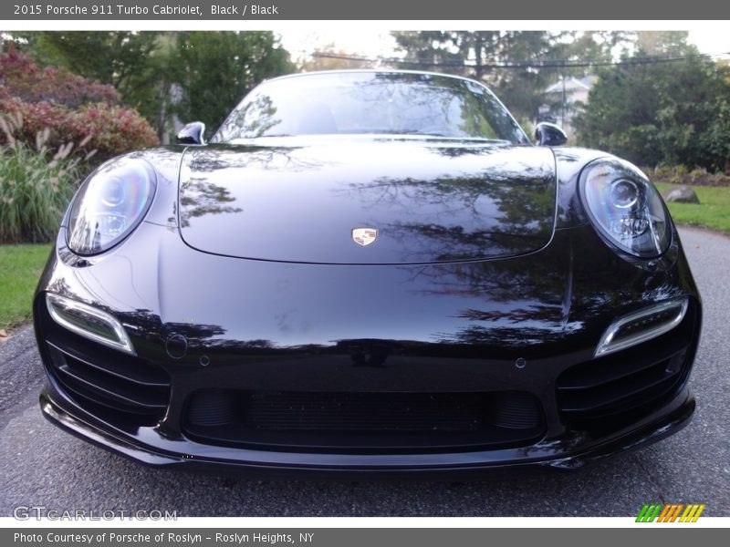 Black / Black 2015 Porsche 911 Turbo Cabriolet