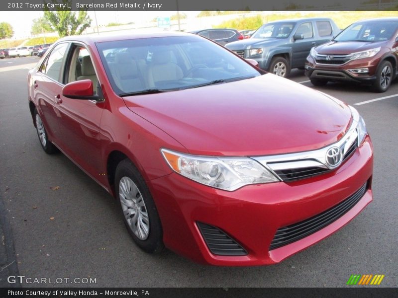 Barcelona Red Metallic / Ivory 2012 Toyota Camry L