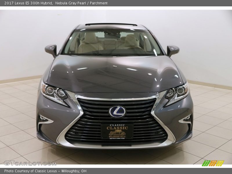 Nebula Gray Pearl / Parchment 2017 Lexus ES 300h Hybrid