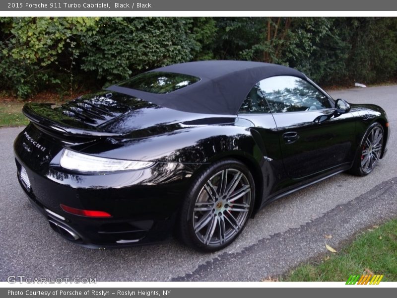 Black / Black 2015 Porsche 911 Turbo Cabriolet