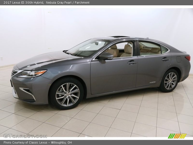 Nebula Gray Pearl / Parchment 2017 Lexus ES 300h Hybrid