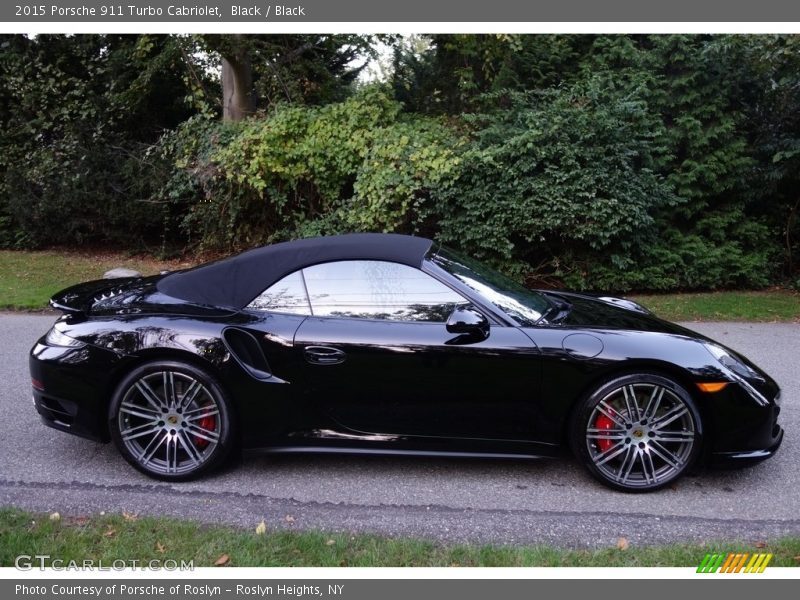 Black / Black 2015 Porsche 911 Turbo Cabriolet
