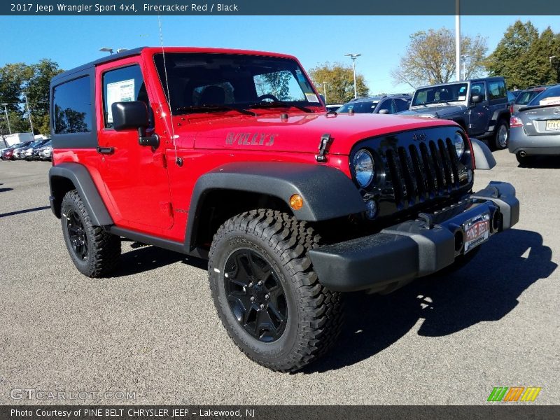 Firecracker Red / Black 2017 Jeep Wrangler Sport 4x4