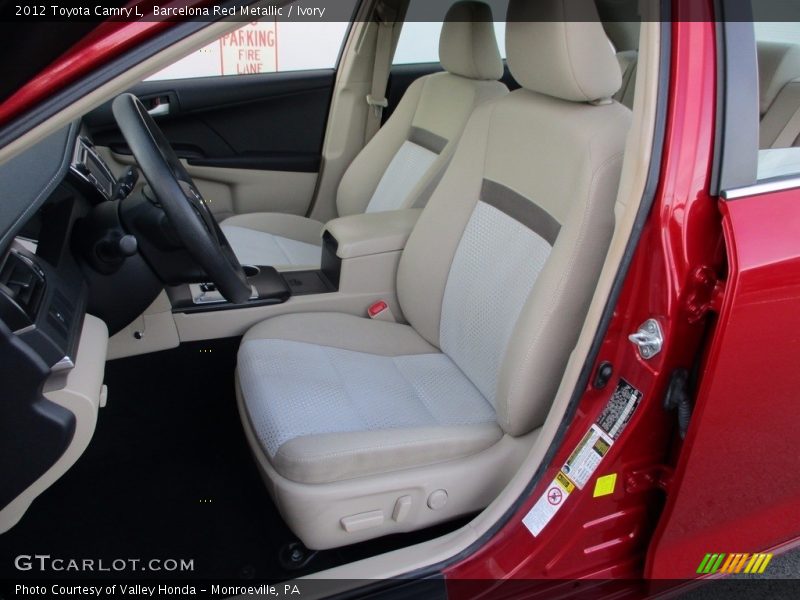 Barcelona Red Metallic / Ivory 2012 Toyota Camry L