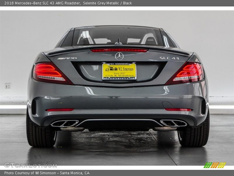 Selenite Grey Metallic / Black 2018 Mercedes-Benz SLC 43 AMG Roadster