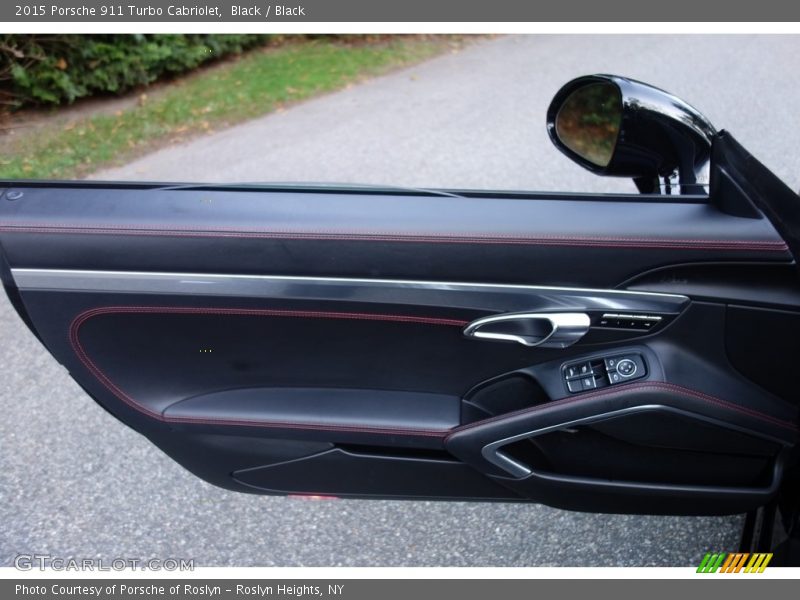Black / Black 2015 Porsche 911 Turbo Cabriolet
