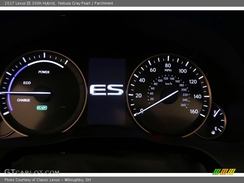 Nebula Gray Pearl / Parchment 2017 Lexus ES 300h Hybrid