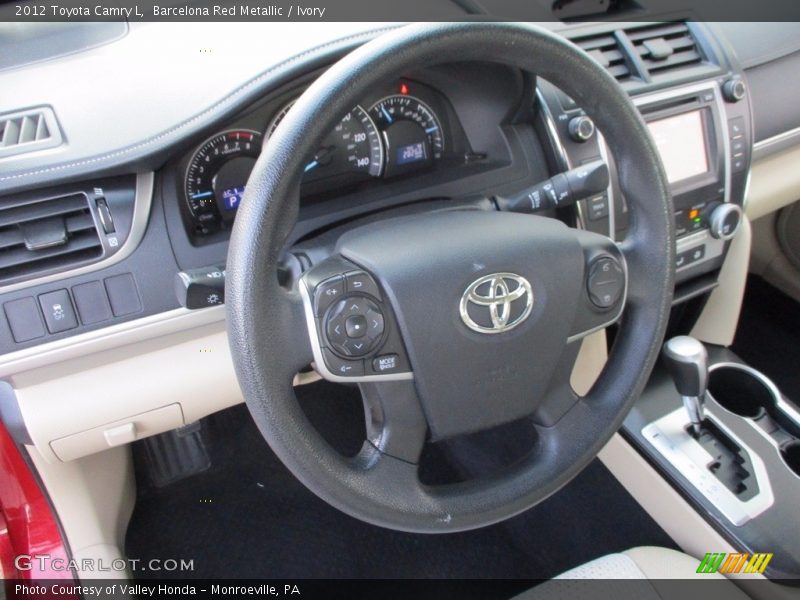 Barcelona Red Metallic / Ivory 2012 Toyota Camry L