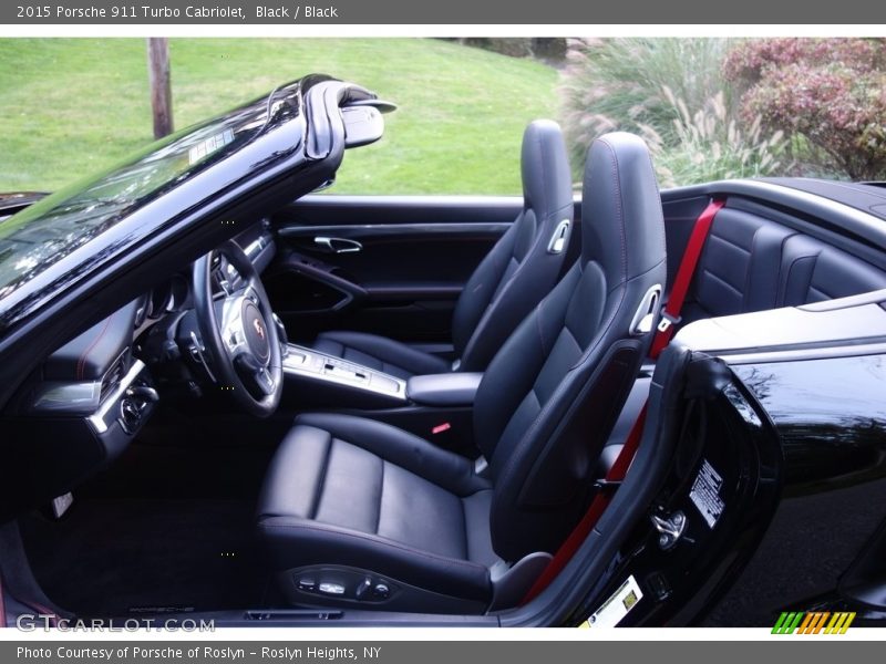 Black / Black 2015 Porsche 911 Turbo Cabriolet