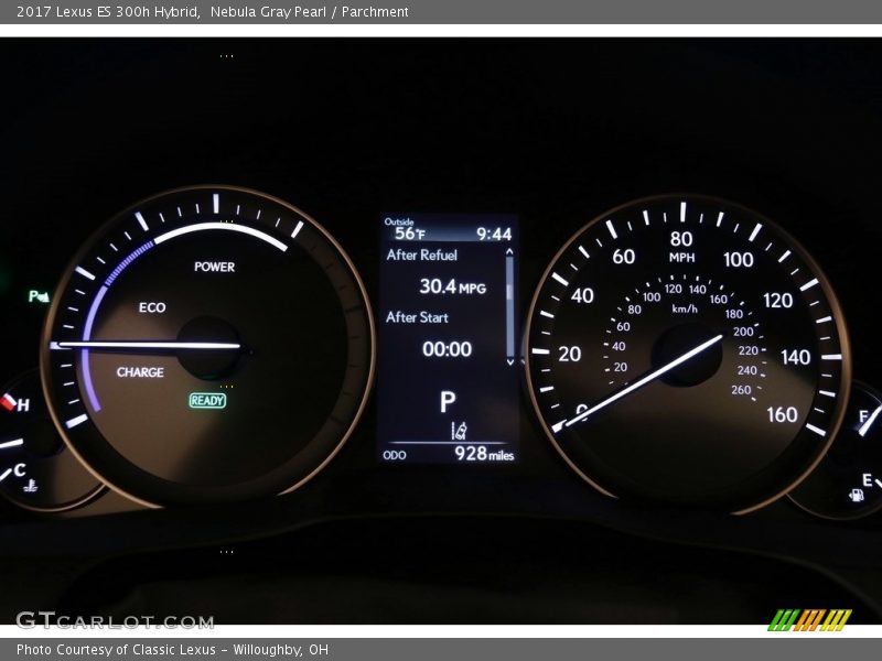 Nebula Gray Pearl / Parchment 2017 Lexus ES 300h Hybrid