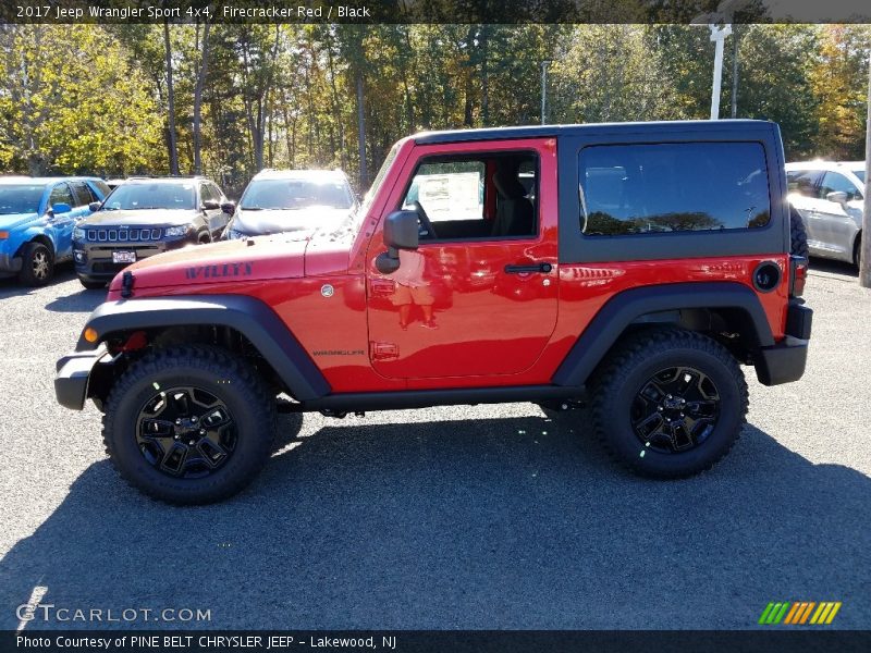 Firecracker Red / Black 2017 Jeep Wrangler Sport 4x4