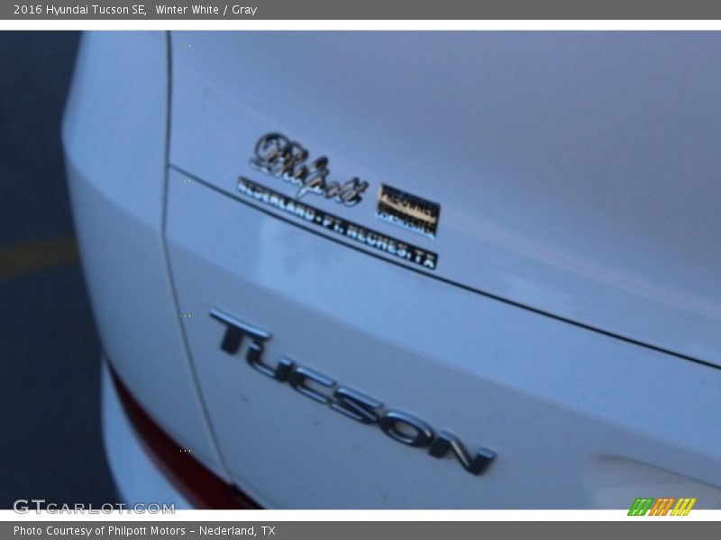 Winter White / Gray 2016 Hyundai Tucson SE