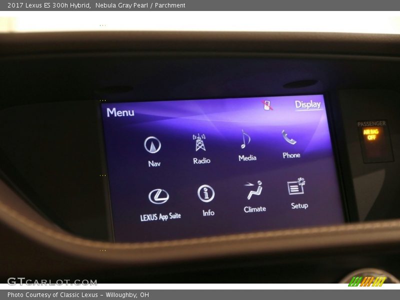 Nebula Gray Pearl / Parchment 2017 Lexus ES 300h Hybrid