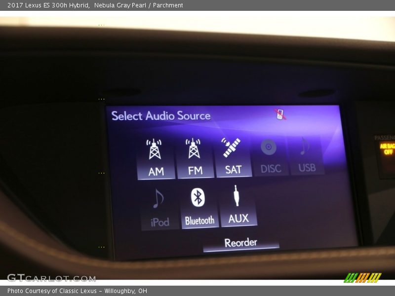 Nebula Gray Pearl / Parchment 2017 Lexus ES 300h Hybrid