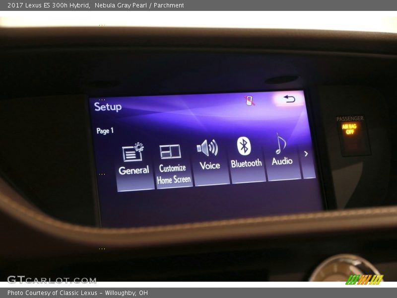Nebula Gray Pearl / Parchment 2017 Lexus ES 300h Hybrid