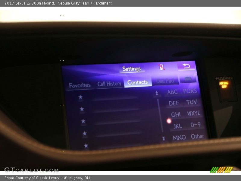 Nebula Gray Pearl / Parchment 2017 Lexus ES 300h Hybrid