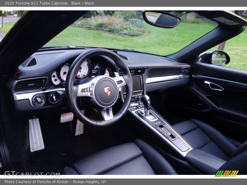 Black / Black 2015 Porsche 911 Turbo Cabriolet