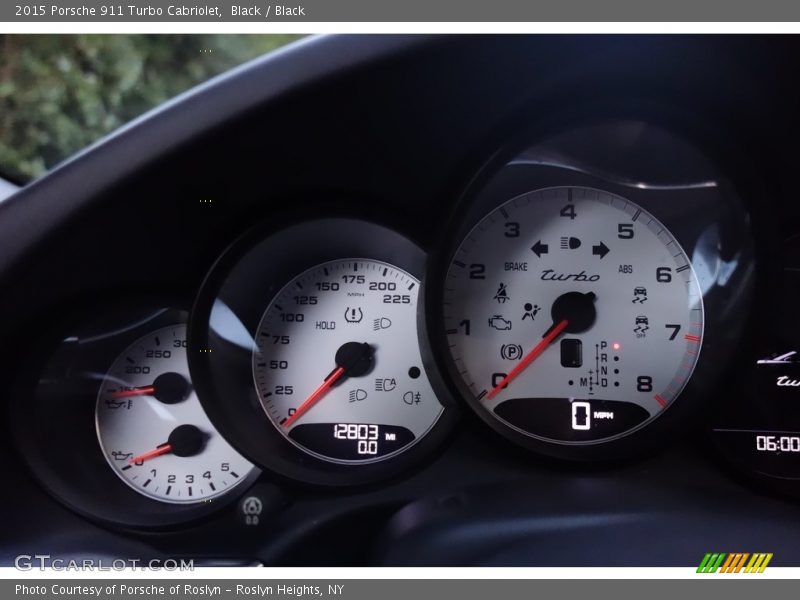 Black / Black 2015 Porsche 911 Turbo Cabriolet