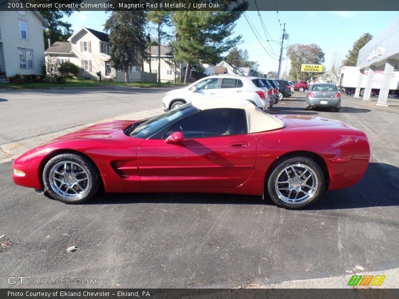 Magnetic Red II Metallic / Light Oak 2001 Chevrolet Corvette Convertible