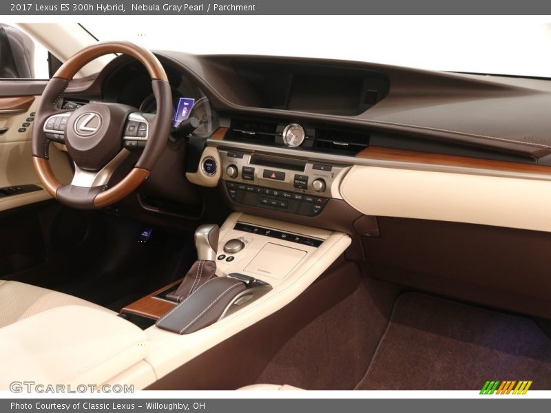 Nebula Gray Pearl / Parchment 2017 Lexus ES 300h Hybrid