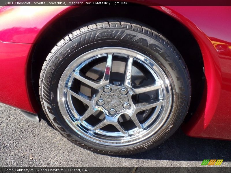 Magnetic Red II Metallic / Light Oak 2001 Chevrolet Corvette Convertible