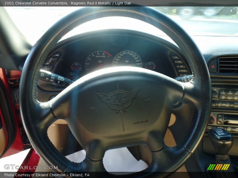 Magnetic Red II Metallic / Light Oak 2001 Chevrolet Corvette Convertible