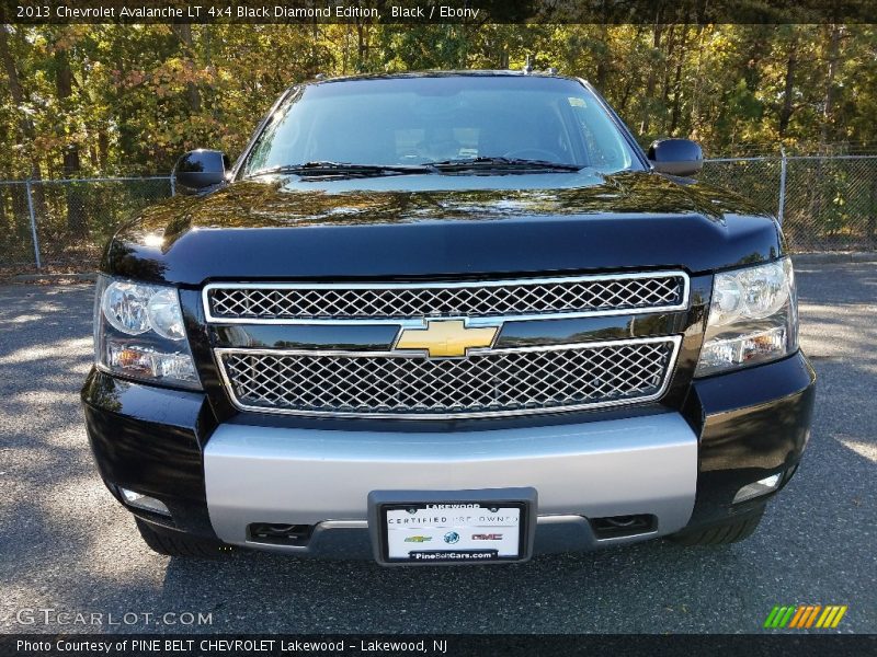 Black / Ebony 2013 Chevrolet Avalanche LT 4x4 Black Diamond Edition