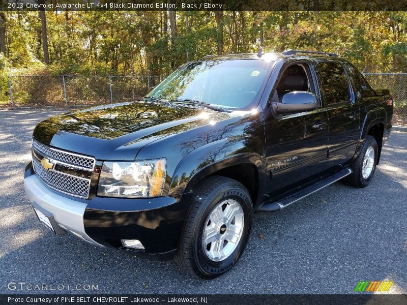 Black / Ebony 2013 Chevrolet Avalanche LT 4x4 Black Diamond Edition