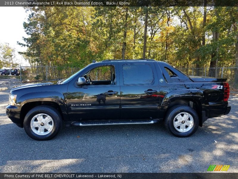 Black / Ebony 2013 Chevrolet Avalanche LT 4x4 Black Diamond Edition